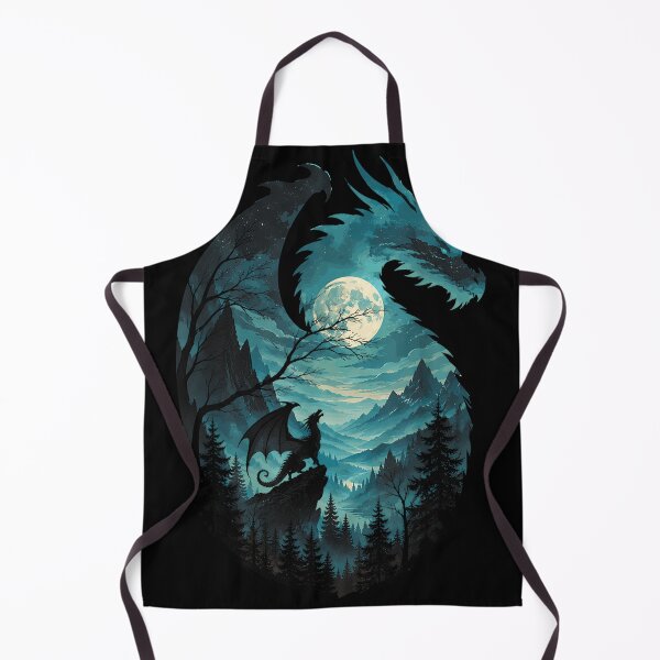 Item preview, Dragon Howling at Moon 90's Vintage Retro designed and sold by OMITTEROMINOUS.