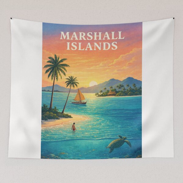 Item preview, Marshall Islands Lagoon and Majuro Atoll Sunset designed and sold by Places On Earth.