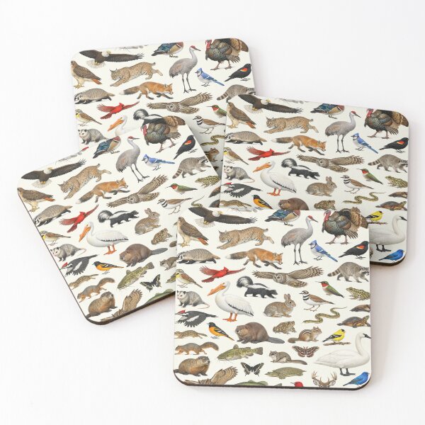 Item preview, Animals of Iowa Retro Style Identification Chart designed and sold by kakarikihill.