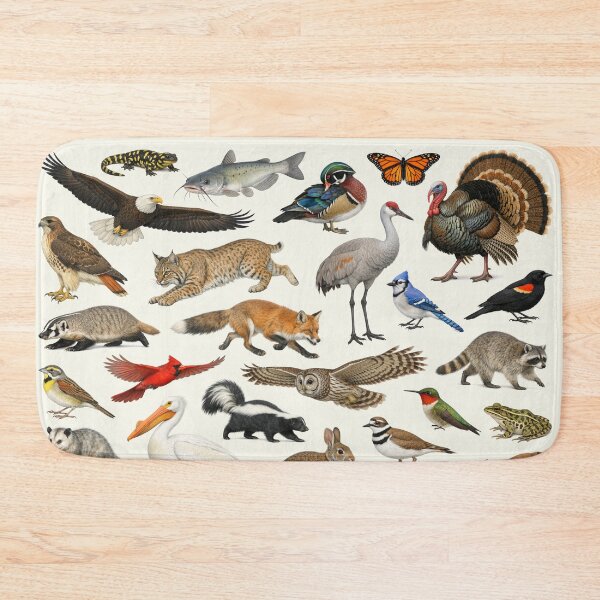 Item preview, Animals of Iowa Retro Style Identification Chart designed and sold by kakarikihill.