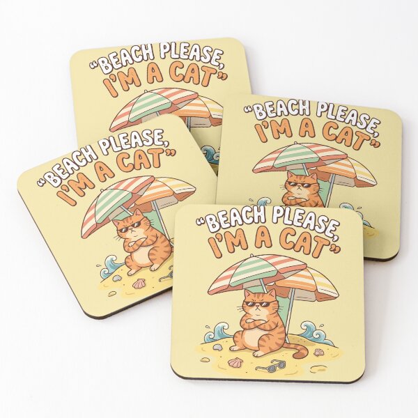 Item preview, Beach Please I'm a Cat designed and sold by AliveStyle.