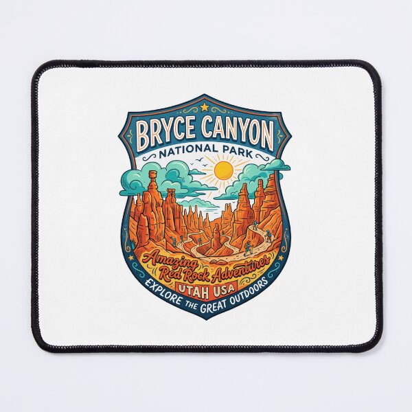 Item preview, Bryce Canyon National Park Amazing Red Rock Adventures Utah USA Explore The Great Outdoors Traveler Hiker designed and sold by Simsimah26Parks.