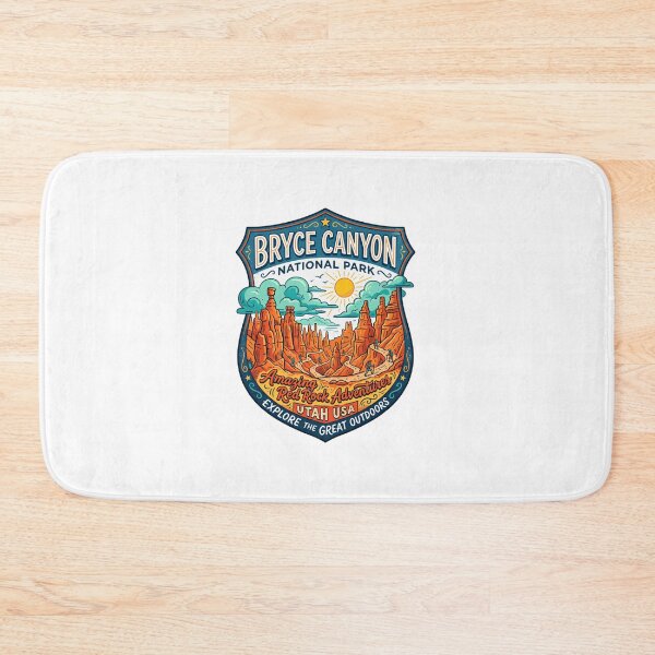 Item preview, Bryce Canyon National Park Amazing Red Rock Adventures Utah USA Explore The Great Outdoors Traveler Hiker designed and sold by Simsimah26Parks.