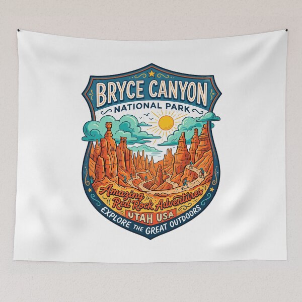 Item preview, Bryce Canyon National Park Amazing Red Rock Adventures Utah USA Explore The Great Outdoors Traveler Hiker designed and sold by Simsimah26Parks.