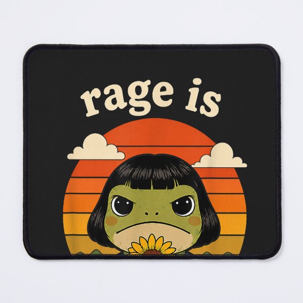 Item preview, Funny Frog Graphic Tee Rage is Consuming Me Sarcastic Meme designed and sold by CriseldaBruning.