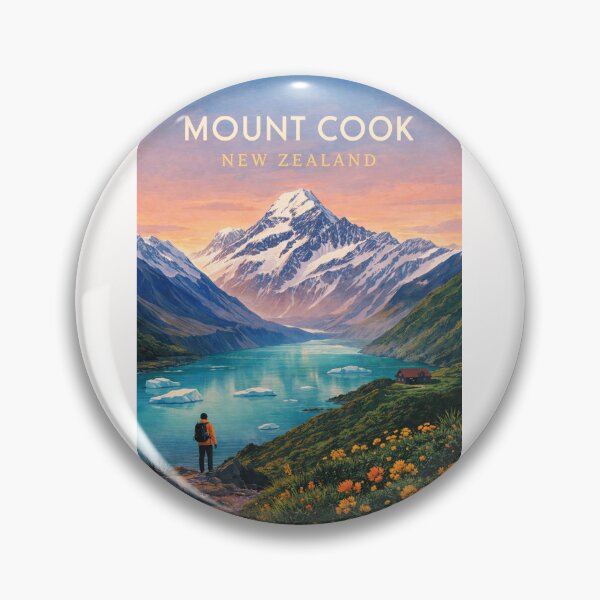 Item preview, Mount Cook Aoraki and Tasman Valley Alpine Vista designed and sold by Places On Earth.