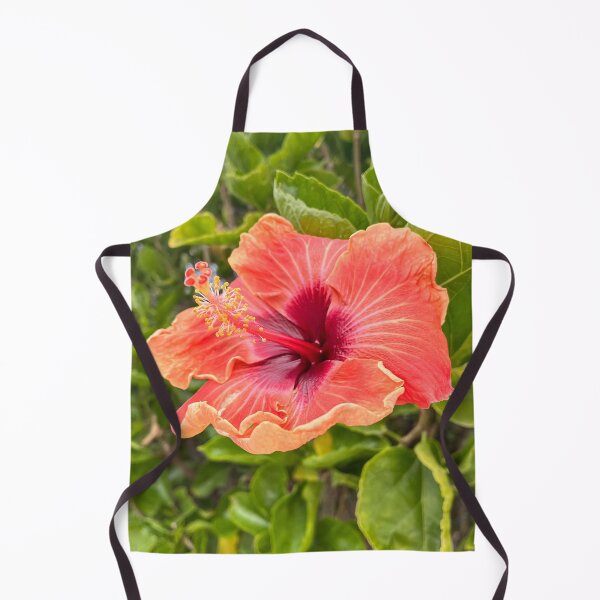 Item preview, Orange Hibiscus Flower With Vibrant Red Centre designed and sold by Be Captured by Brittany Emma.