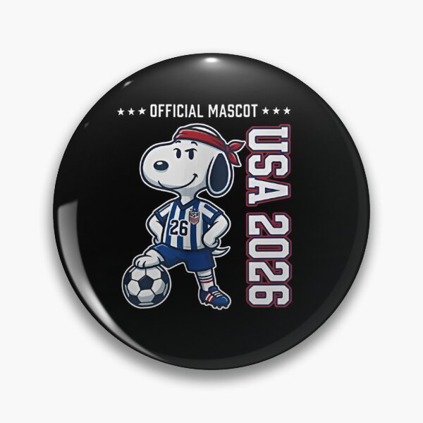 Item preview, USA Soccer Mascot 2026 Snoopy Fan designed and sold by Moonpaw-Whimsy.