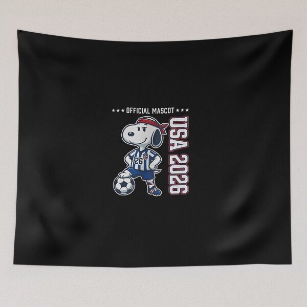 Item preview, USA Soccer Mascot 2026 Snoopy Fan designed and sold by Moonpaw-Whimsy.