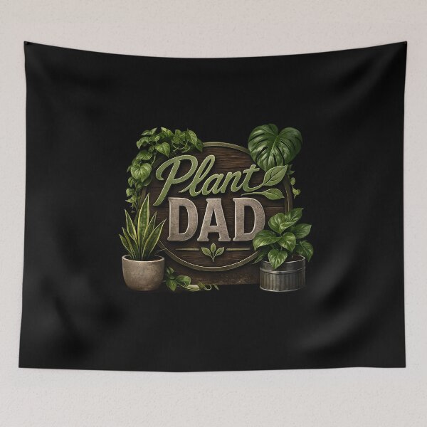 Item preview, Plant Dad | Rustic Houseplant Lover Design designed and sold by Stubblejumper Artworks.