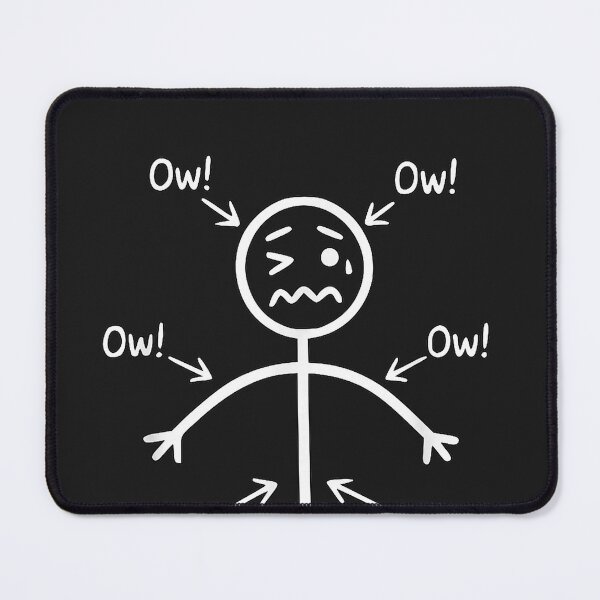 Item preview, Funny Ow Ow Ow Ow Saying Body Pain Character Humor Sarcastic designed and sold by CriseldaBruning.
