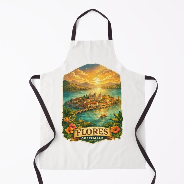 Item preview, Flores Peten Guatemala Lake Peten Itza Colonial Island Vista designed and sold by Places On Earth.