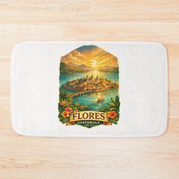 Item preview, Flores Peten Guatemala Lake Peten Itza Colonial Island Vista designed and sold by Places On Earth.