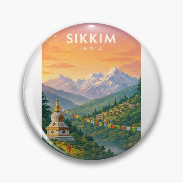 Item preview, Sikkim India Kanchenjunga Himalayan Buddhist Heritage designed and sold by Places On Earth.
