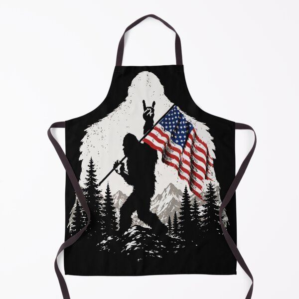 Item preview, Bigfoot Patriotic 4th of July American Flag designed and sold by Tbenghali.