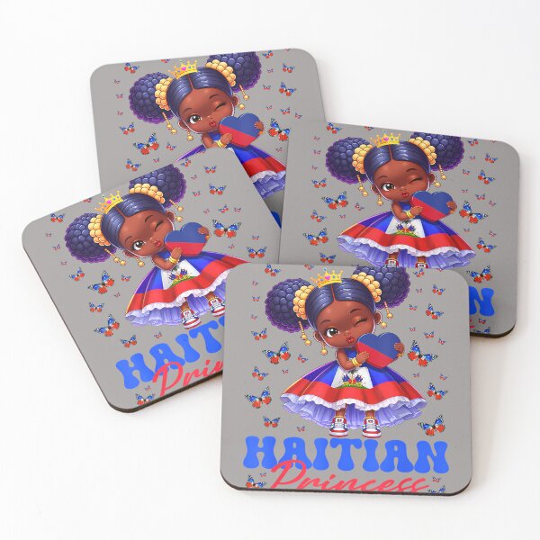 Item preview, Haitian Princess Haiti Flag Melanin for Black Girls Kids designed and sold by KathieFaugh.