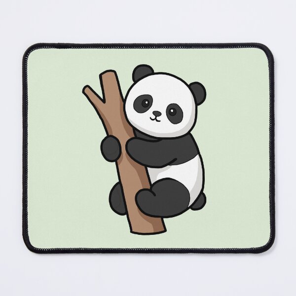 Item preview, Cute Kawaii Panda Climbing Tree designed and sold by KDesingArt.