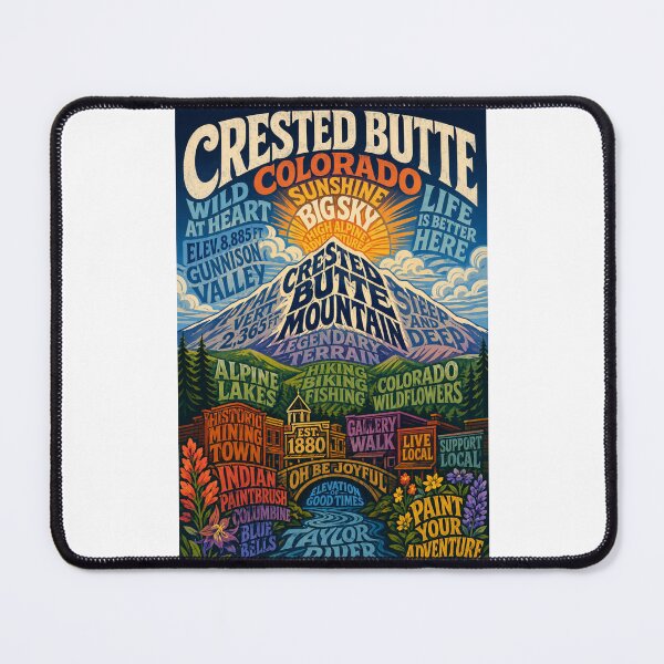 Item preview, Crested Butte Colorado Wildflower Mountains and Gunnison Valley Adventure designed and sold by Places On Earth.