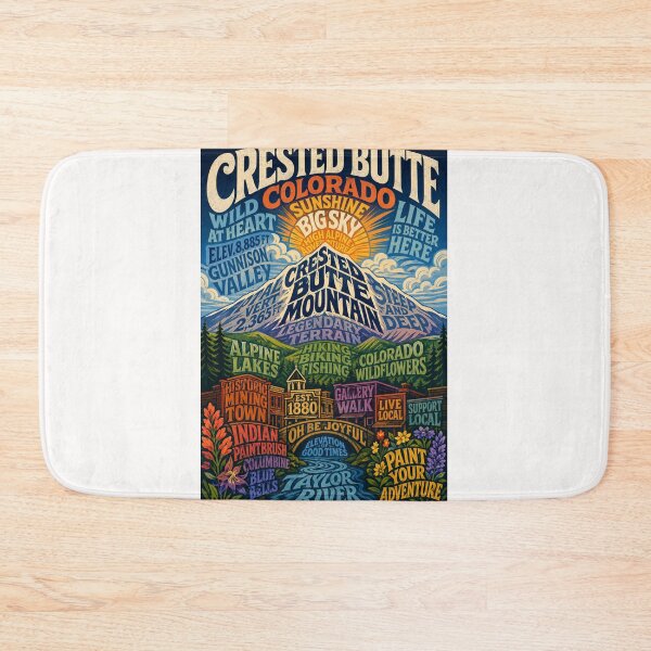 Item preview, Crested Butte Colorado Wildflower Mountains and Gunnison Valley Adventure designed and sold by Places On Earth.