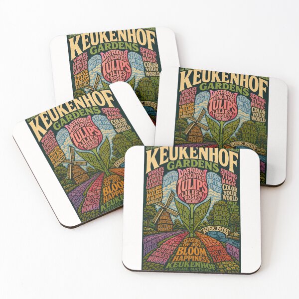 Item preview, Keukenhof Gardens Netherlands Tulip Fields of Zuid Holland designed and sold by Places On Earth.