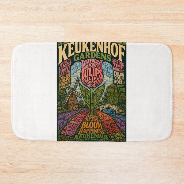 Item preview, Keukenhof Gardens Netherlands Tulip Fields of Zuid Holland designed and sold by Places On Earth.