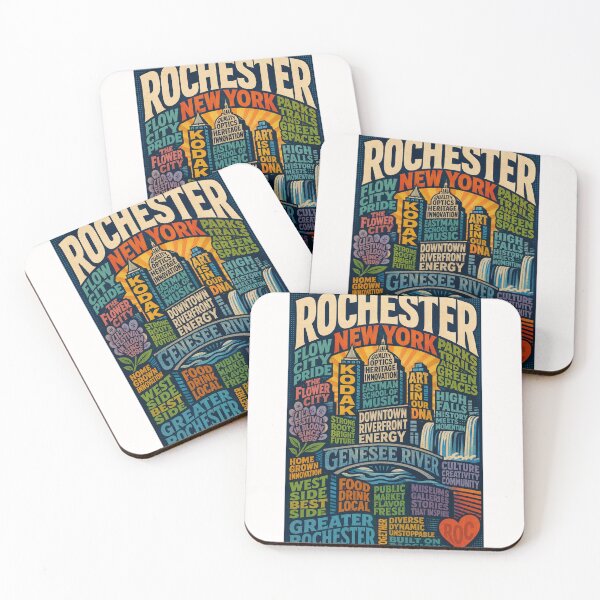 Item preview, Rochester New York Genesee River and Kodak City Landmarks designed and sold by Places On Earth.