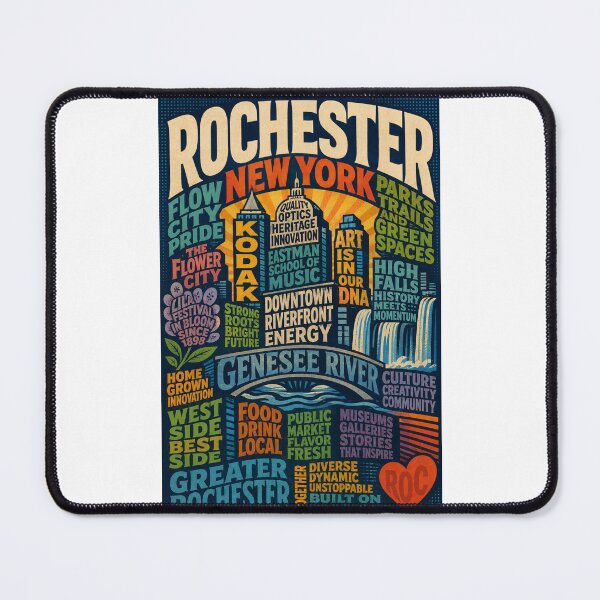 Item preview, Rochester New York Genesee River and Kodak City Landmarks designed and sold by Places On Earth.
