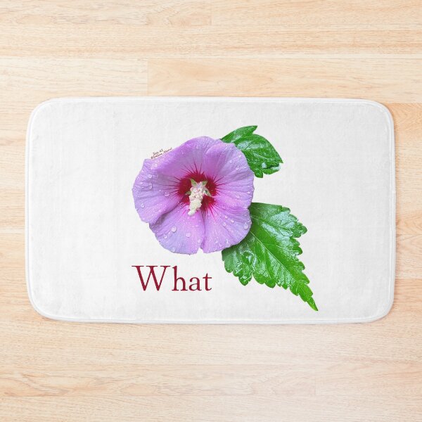 Item preview, What, purple flower with leaves designed and sold by Josephine Ethereal.