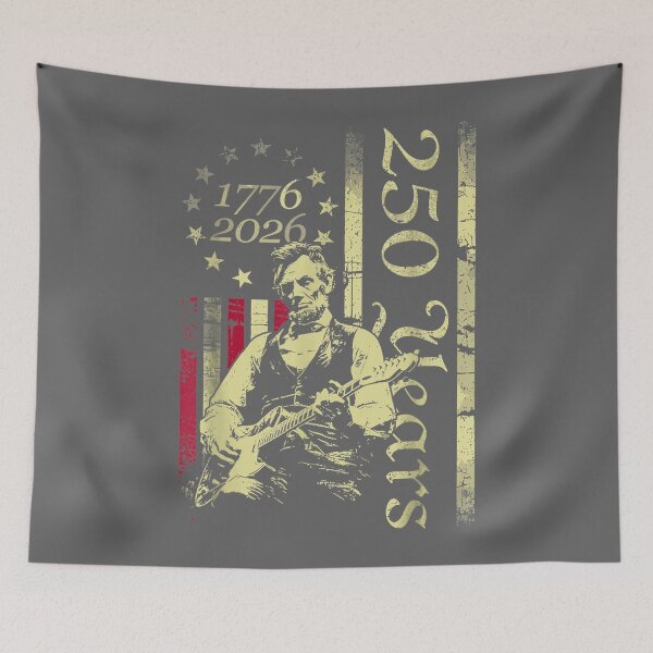 Item preview, Vintage Abraham Lincoln Abe Lincoln Playing Guitar 250 Years designed and sold by KristineLi.