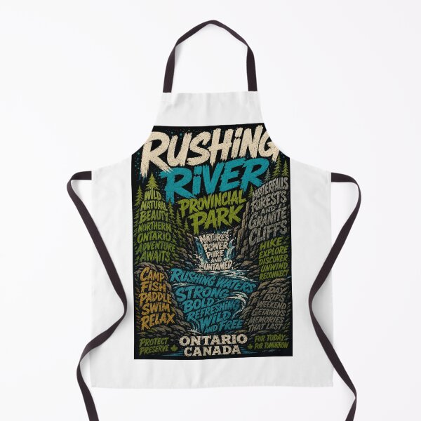 Item preview, Rushing River Provincial Park Ontario Waterfalls and Granite Cliffs designed and sold by Aryabek.