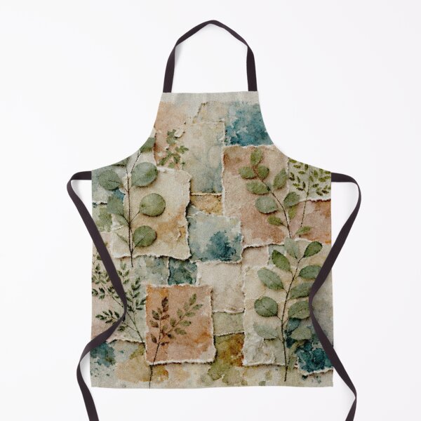 Aperçu de l'œuvre Rêverie botanique | Collage technique mixte créée et vendue par LuxuryApparels.