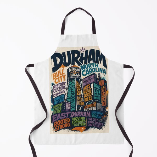 Item preview, Durham North Carolina Bull City Water Tower and Downtown Skyline designed and sold by Aryabek.