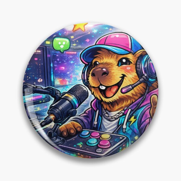 Item preview, Streaming Capybara Live Online Energy designed and sold by NovaMoodCo.