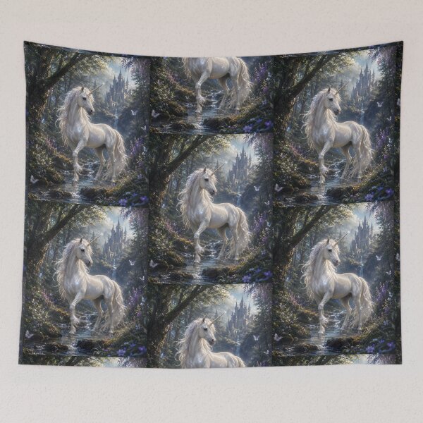 Item preview, Moonwhisper | Enchanted Forest Unicorn Fantasy Art designed and sold by Stubblejumper Artworks.