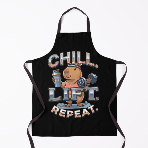 Item preview, The Most Relatable Chill Lift Repeat Capybara! designed and sold by pradeepvisuals.