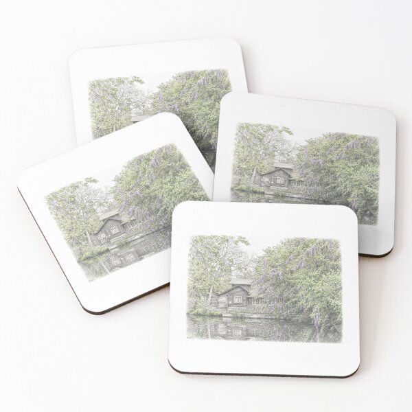 Item preview, Tranquil Cabin along the water  designed and sold by jen1was.