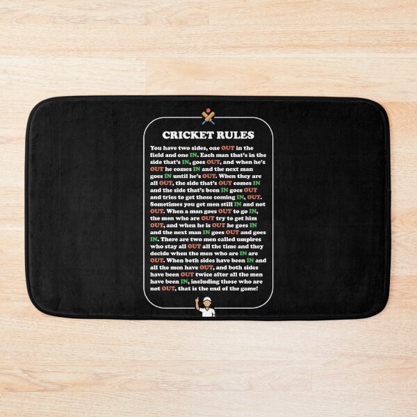 Item preview, Cricket Rules Player Status Explanation designed and sold by d247.