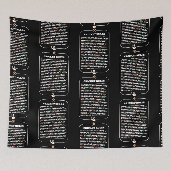 Item preview, Cricket Rules Player Status Explanation designed and sold by d247.