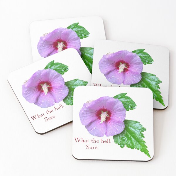Item preview, What the hell. Sure. Purple flower with leaves designed and sold by Josephine Ethereal.