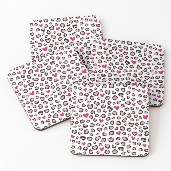 Item preview, Pink Leopard Hearts Pattern designed and sold by Lumi-Marine.