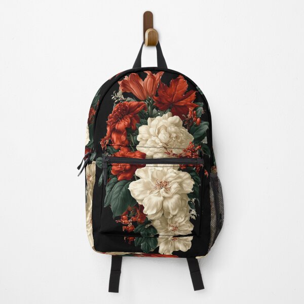 Item preview, Moody Vintage Red and Cream Floral Bouquet designed and sold by colorful-white.
