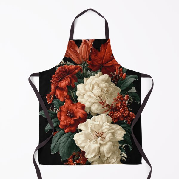 Item preview, Moody Vintage Red and Cream Floral Bouquet designed and sold by colorful-white.