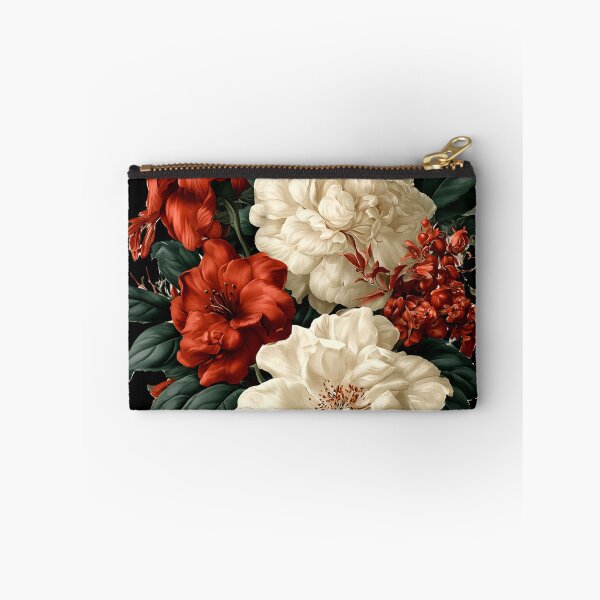 Item preview, Moody Vintage Red and Cream Floral Bouquet designed and sold by colorful-white.