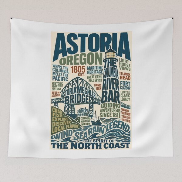 Item preview, Astoria Oregon Columbia River Bar and North Coast Heritage designed and sold by Aryabek.