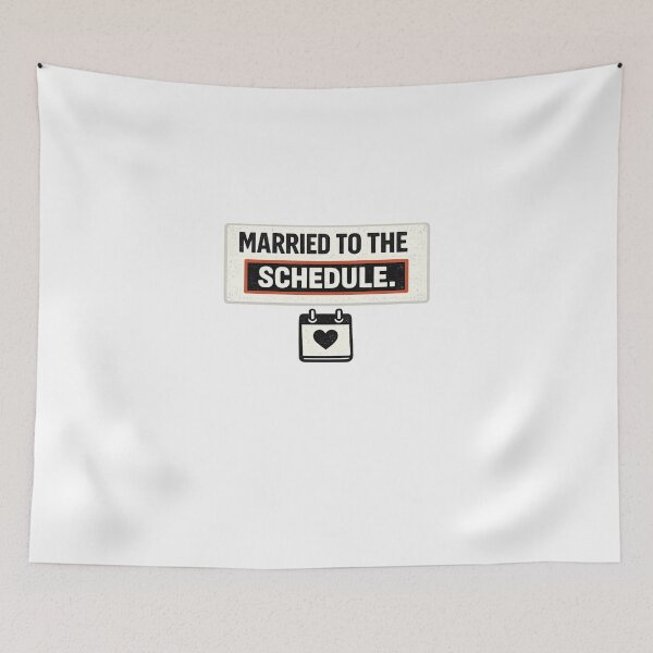 Item preview, Married To The Schedule Funny Mug designed and sold by TheOffDutyShop.