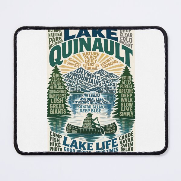 Item preview, Lake Quinault Olympic National Park Washington Rainforest Escape designed and sold by Aryabek.