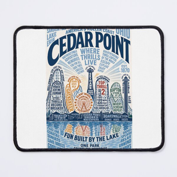 Item preview, Cedar Point Skyline Ohio Sandusky Bay Lake Erie Roller Coaster Capital designed and sold by Aryabek.