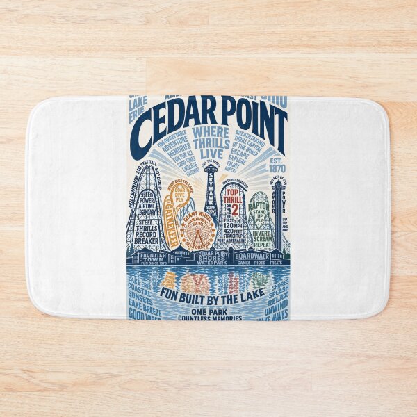 Item preview, Cedar Point Skyline Ohio Sandusky Bay Lake Erie Roller Coaster Capital designed and sold by Aryabek.
