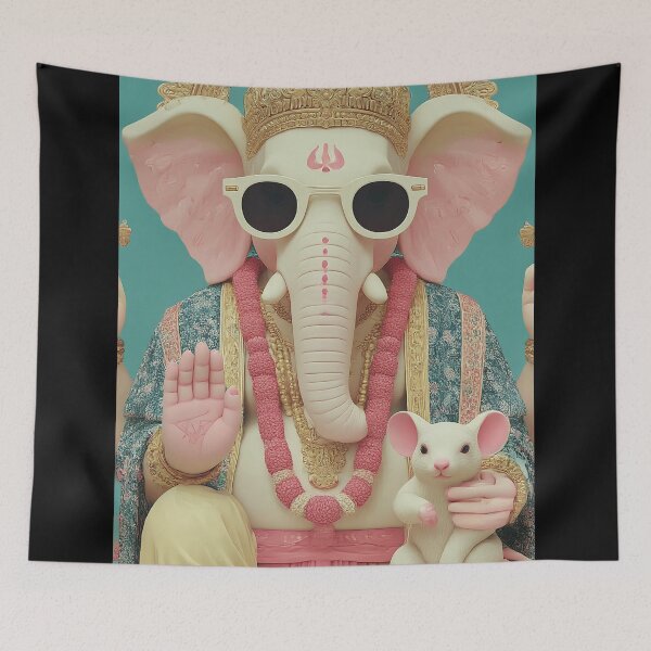 Item preview, Ganesha Soft Vision 3D Low Poly Geometric Minimalist Art designed and sold by PANNARUK THAILAND.