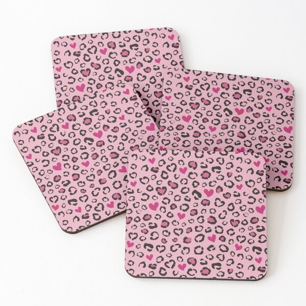 Item preview, Pink Leopard Hearts Pattern designed and sold by Lumi-Marine.